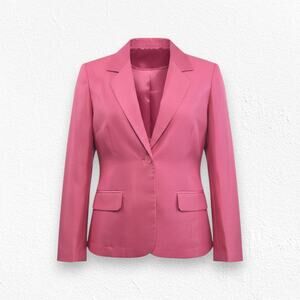 Blair Pink Blazer Set Y2K Office Chic Career Jacket Shell Size 14